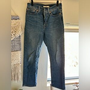 Levi's Dark Blue Straight Leg Jeans